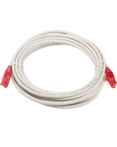 Патч-корд RJ45-RJ45, 4 пары, UTP, кат.5е, LSZH (5м) Hyperline PC-LPM-UTP-RJ45-RJ45-C5e-5M-LSZH-GY в Хабаровске Патчкорды (медные) Pintop.ru