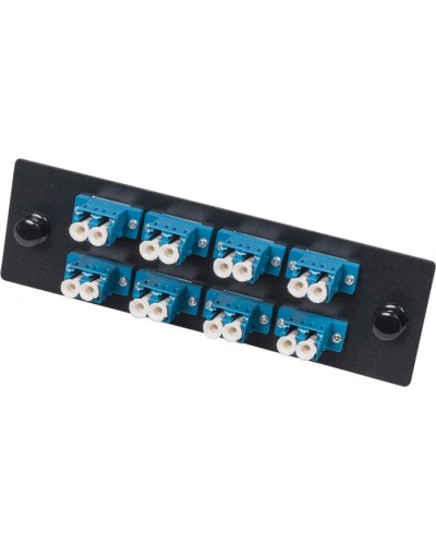 Панель адаптерная для кроссов LAN-FOBM с 8 дуплексными адаптерами SC/OM2 LANMASTER LAN-APM-8x2SC/OM2 в Хабаровске Кроссы оптические Pintop.ru