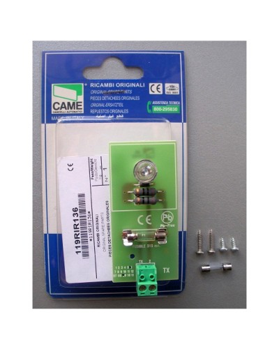 Плата TX DIR Came 119RIR136 в Хабаровске Запчасти для шлагбаумов и автоматики Pintop.ru