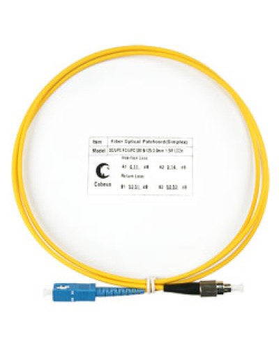Шнур оптический simplex SC-FC 9/125 SM 1.5 м LSZH в Хабаровске Патч-корды оптические Pintop.ru