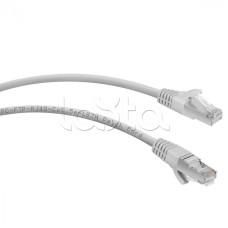 Патч-корд FTP, категория 5е, 1 м, LSZH, экранированный, серый Cabeus PC-FTP-RJ45-Cat.5e-1m-LSZH