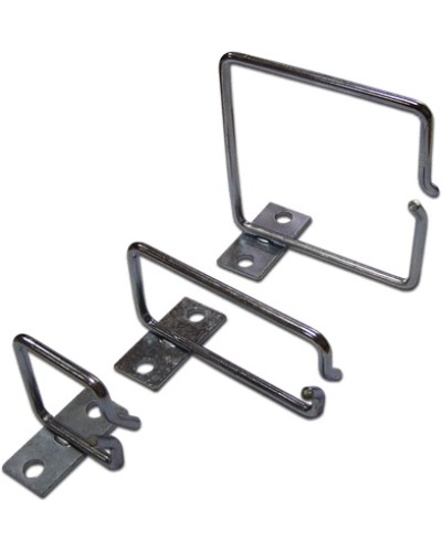 Скоба-органайзер металлическая для установки на 19 профиль, 40х40 мм TWT TWT-RING-M40x40 в Хабаровске Кабельные органайзеры Pintop.ru