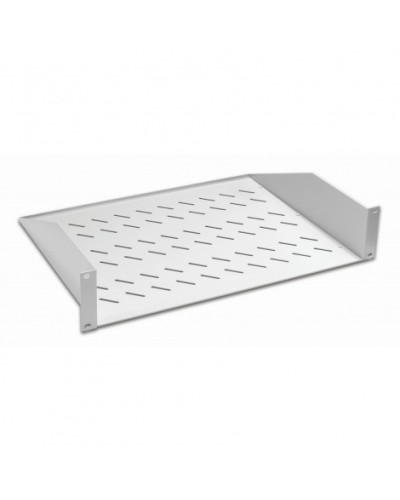 Полка консольная 19, 2U глубина 350мм, нагрузка до 25 кг, сер. Datarex DR-412210 в Хабаровске Полки для шкафов и стоек Pintop.ru