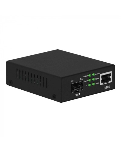 Медиаконвертер Gigabit Ethernet, SFP 1000Мбит/c, RJ45 10/100/1000Мбит/c, поддержка LFP NST NS-MC-1G1GX в Хабаровске Медиаконвертеры Pintop.ru
