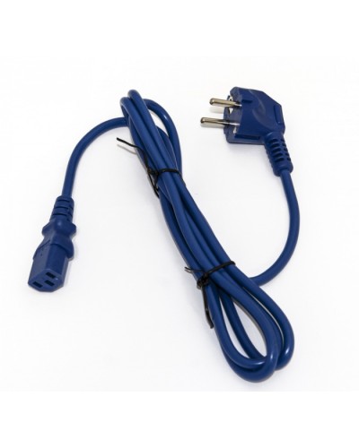 Кабель питания компьютера Hyperline PWC-IEC13-SHM-5.0-BL в Хабаровске Патч-корды и пигтейлы Pintop.ru