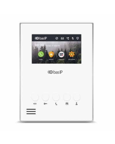 Видеодомофон BAS-IP AU-04LA WHITE в Хабаровске Вызывные IP панели Pintop.ru