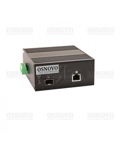 Медиаконвертер Gigabit Ethernet с поддержкой PoE OSNOVO OMC-1000-11HX/I в Хабаровске Медиаконвертеры Pintop.ru