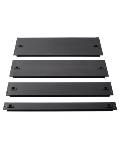 Фальш-панель металлическая 19 1U, быстросъемная, черная LANMASTER LAN-DC-TLMFP-1U в Хабаровске Аксессуары для стоек и шкафов Pintop.ru