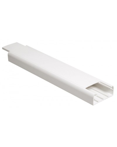 Кабель-канал 80x40 с крышкой парапетный IEK CKK40-080-040-1-K01 в Хабаровске Кабель-канал Pintop.ru