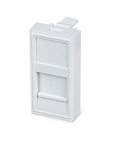 Вставка 45x22,5 (Mosaic) для 1 модуля формата Keystone Jack (FP-22,5-1M) Пожтехкабель СКС (202-030) в Хабаровске Модули Keystone Pintop.ru