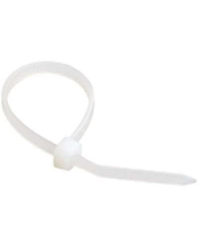 Стяжка 350x4,8 мм нейлоновая, белая IEK UHH31-D048-350-100 в Хабаровске Стяжки-хомуты Pintop.ru