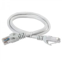 ITK Коммутационный шнур (патч-корд) кат.5Е UTP 1м серый (PC01-C5EU-1M)