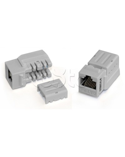 Вставка Keystone Jack RJ-45(8P8C), категория 6A, 110 IDC синяя Hyperline (KJNE-8P8C-C6A-90-BL) в Хабаровске Модули Keystone Pintop.ru