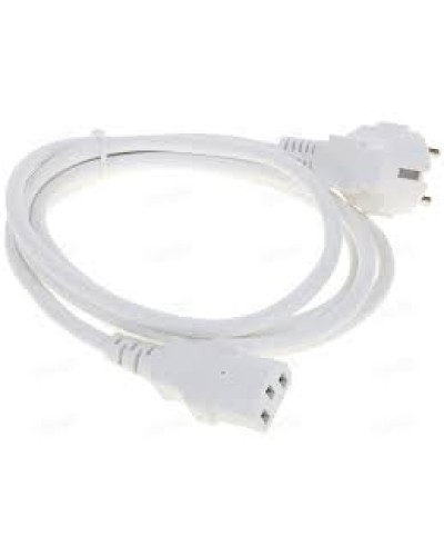 Шнур питания C13-Schuko угловая, 3х0.75, 220В, 10А, белый, 1 метр LANMASTER (LAN-PP13/SHA-1.0-WH) в Хабаровске Аксессуары для стоек и шкафов Pintop.ru
