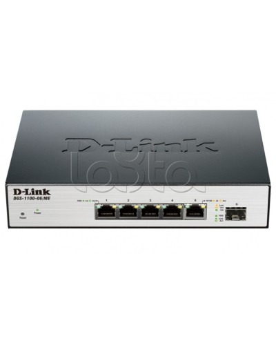 Коммутатор 6-портовый D-Link DGS-1100-06/ME/A1B в Хабаровске Коммутаторы Pintop.ru