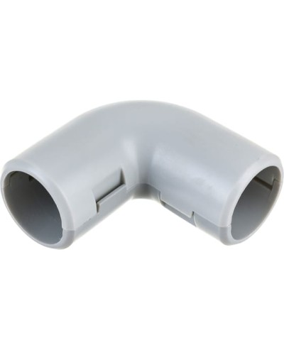 CI20G Угол 90 гр.(2част.), без галогена, для труб D20мм, цвет чёрный (1уп = 25шт) Экопласт (41220-25HF-BL) в Хабаровске Повороты, муфты, тройники Pintop.ru