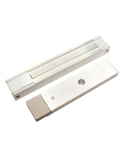 Электромагнитный замок с датчиком состояния двери ALeko ALM-300P (24В белый) в Хабаровске Электромагнитные замки Pintop.ru