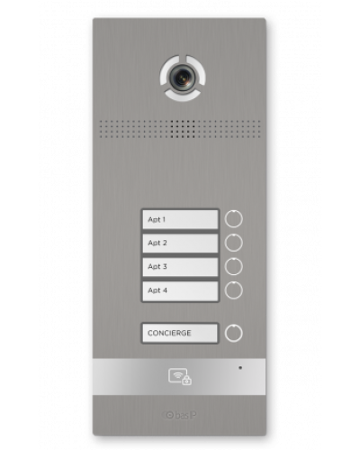 Вызывная панель BAS-IP BI-04FBI SILVER в Хабаровске Вызывные видеопанели малоабонентные Pintop.ru