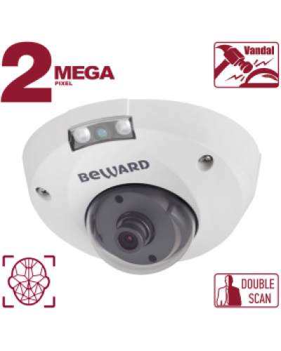 IP-камера видеонаблюдения антивандальная уличная купольная Beward B2530DMR в Хабаровске IP-камеры Pintop.ru