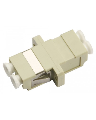 Соединитель проходной LC-LC duplex, MM(для многомодового кабеля) Cabeus DLC-DLC-MM в Хабаровске Проходные адаптеры и розетки оптические Pintop.ru