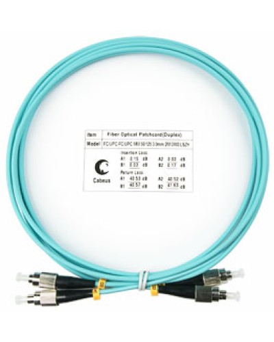 Шнур оптический duplex FC-FC 50/125 mm OM3 1,5м LSZH Cabeus FOP-50-FC-FC-1,5m в Хабаровске Патч-корды и пигтейлы Pintop.ru