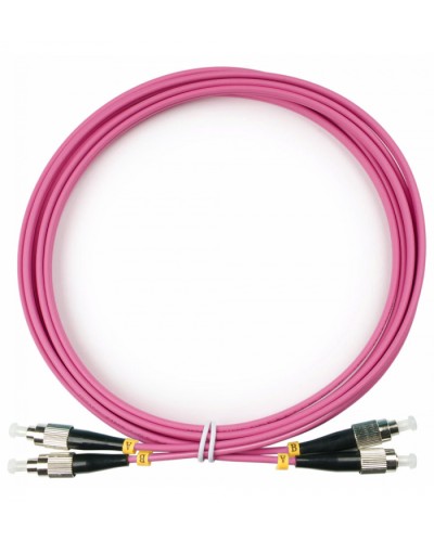 Шнур оптический duplex FC-FC 50/125 mm OM4 2м LSZH в Хабаровске Патч-корды оптические Pintop.ru