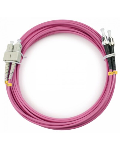Шнур оптический duplex SC-ST 50/125 mm OM4 20м LSZH Cabeus FOP-50-OM4-SC-ST-20m в Хабаровске Патч-корды оптические Pintop.ru