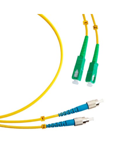Шнур оптический duplex SC/APC-FC/UPC 9/125 sm 1,5м LSZH Cabeus FOP(d)-9-SC/APC-FC/UPC-1,5m в Хабаровске Патч-корды оптические Pintop.ru