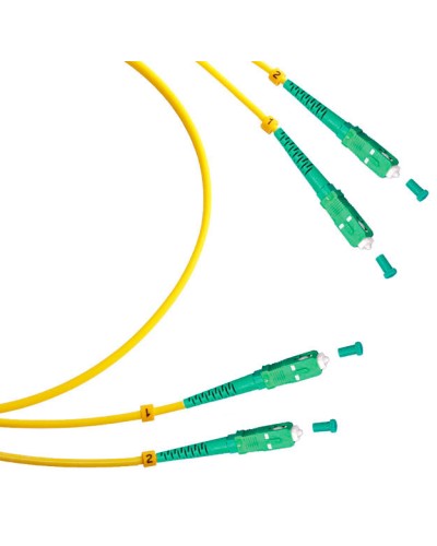 Шнур оптический duplex SC/APC-SC/APC 9/125 sm 15м LSZH Cabeus FOP(d)-9-SC/APC-SC/APC-15m в Хабаровске Патч-корды оптические Pintop.ru