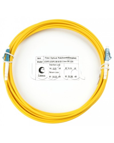 Шнур оптический simplex LC-LC 9/125 sm 15м LSZH Cabeus FOP(s)-9-LC-LC-15m в Хабаровске Патч-корды оптические Pintop.ru