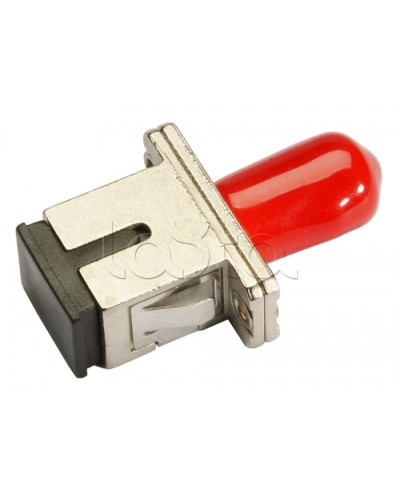 Соединитель проходной ST-SC, MM(для многомодового кабеля), simplex Cabeus ST-SC-MM в Хабаровске Проходные адаптеры и розетки оптические Pintop.ru