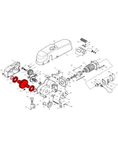 Электродвигатель E300 Came 119RIE136 в Хабаровске Запчасти для шлагбаумов и автоматики Pintop.ru