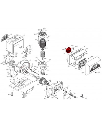 Конденсатор 20 мкФ Came 119RIR277 в Хабаровске Запчасти для шлагбаумов и автоматики Pintop.ru