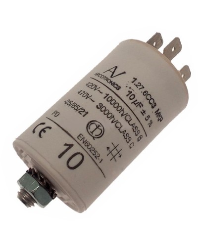 Конденсатор 10 мкФ со сдвоенными выводами и болтом Came 119RIR294 в Хабаровске Запчасти для шлагбаумов и автоматики Pintop.ru