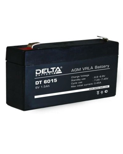 Аккумулятор свинцово-кислотный Delta DT 6015 в Хабаровске Электротехническое оборудование Pintop.ru