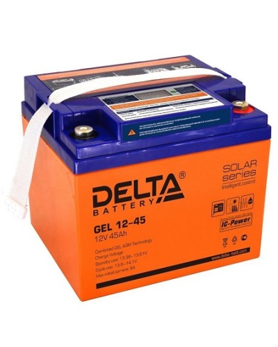 Аккумулятор свинцово-кислотный Delta GEL 12-45 в Хабаровске Электротехническое оборудование Pintop.ru