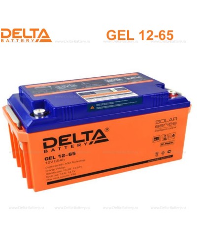 Аккумулятор свинцово-кислотный Delta GEL 12-65 в Хабаровске Электротехническое оборудование Pintop.ru