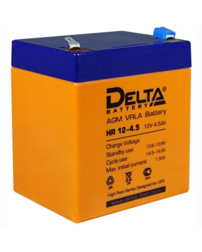 Аккумулятор свинцово-кислотный Delta HR 12-4,5 в Хабаровске Электротехническое оборудование Pintop.ru