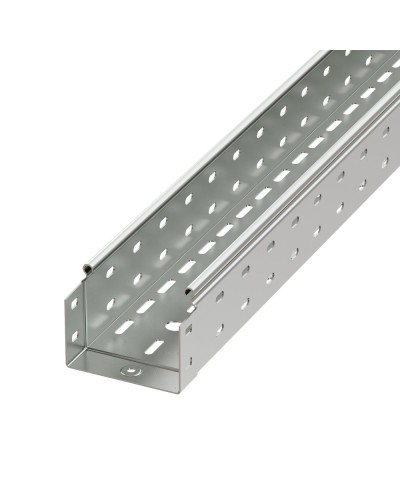 Лоток перфорированный 100х50 L3000 толщ.1,5 мм, горячеоцинкованный DKC (3526215HDZ) в Хабаровске Аксессуары для лотков Pintop.ru