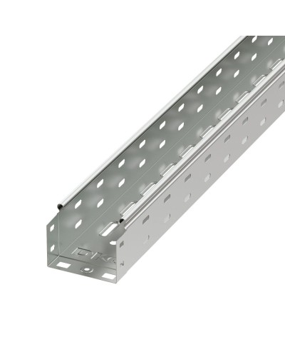 Лоток перфорированный 100х80 L2000, горячеоцинкованный DKC 35312HDZ в Хабаровске Кабельные лотки Pintop.ru