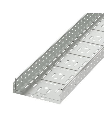 Лоток перфорированный 300х100 L 2000, горячеоцинкованный DKC 35334HDZ в Хабаровске Кабельные лотки Pintop.ru