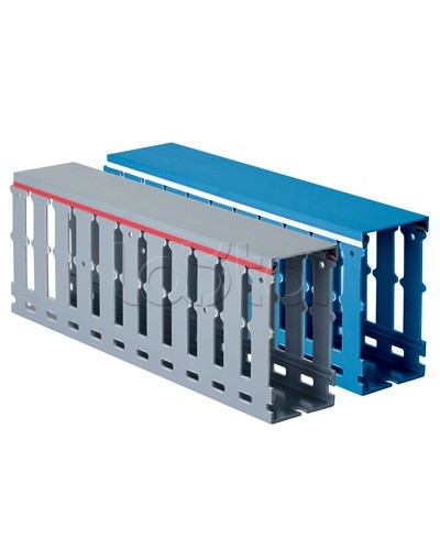 Короб перфорированный, серый RL12 25x30 DKC 00127RL в Хабаровске Аксессуары для кабель-канала Pintop.ru