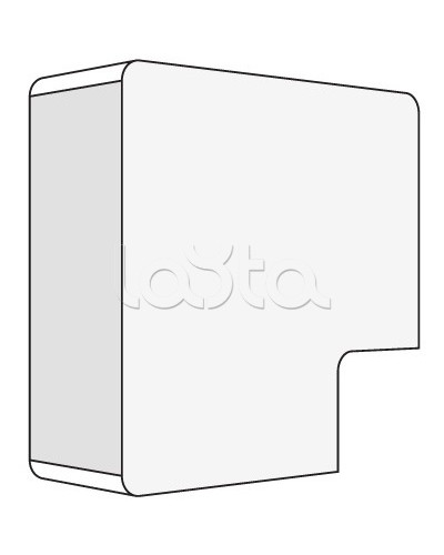 Угол APM 22x10 плоский (40 шт/уп) DKC 00407 в Хабаровске Аксессуары для кабель-канала Pintop.ru