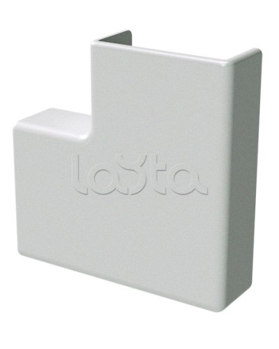 Угол плоский белый 22x10 DKC (00407R) в Хабаровске Аксессуары для кабель-канала Pintop.ru