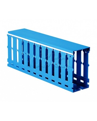 Короб перфорированный, синий RL6 40x80 DKC 01260RL в Хабаровске Аксессуары для кабель-канала Pintop.ru