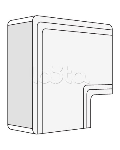 Угол плоский NPAN 100х60 мм DKC 01745 в Хабаровске Аксессуары для кабель-канала Pintop.ru