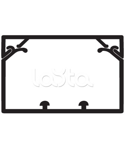 Кабель-канал 80x40 с крышкой с направляющими для установки разделителей TA-GN DKC 01781 в Хабаровске Кабель-канал Pintop.ru