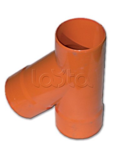 Тройник для двустенных труб одного диаметра ф63мм, 45°, полипропилен DKC 019063 в Хабаровске Повороты, муфты, тройники Pintop.ru