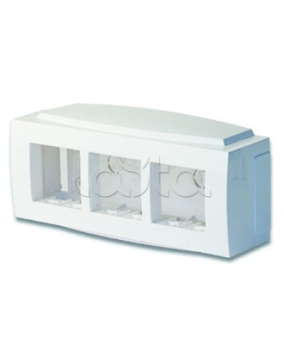 Модульная коробка для электроустановочных изделий Brava, 6 модулей DKC 09221 в Хабаровске Аксессуары для кабель-канала Pintop.ru