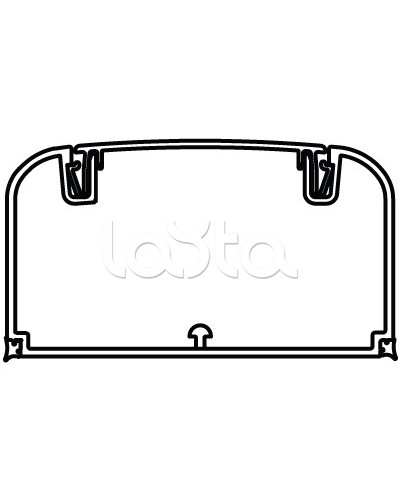 Кабель-канал с фронтальной крышкой 90x50 мм DKC 09501 в Хабаровске Кабель-канал Pintop.ru